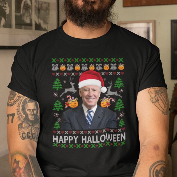Happy Halloween Joe Biden Ugly Christmas Shirt