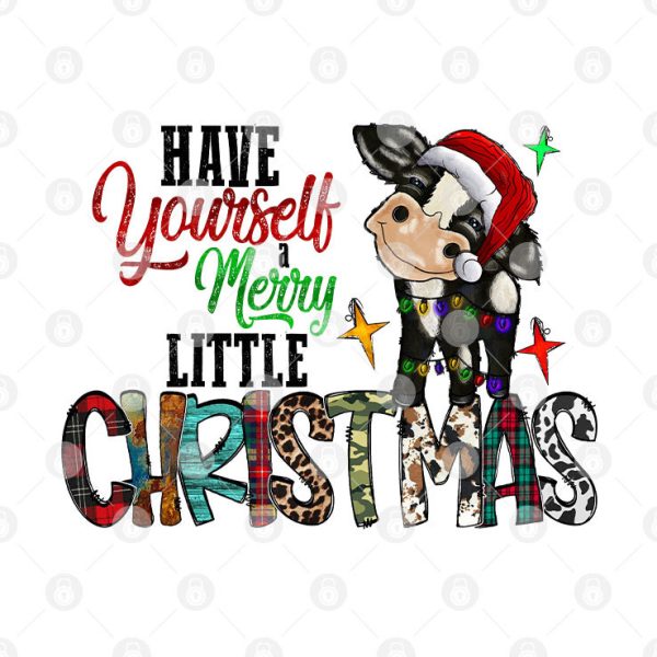 Have Yourself Merry Little Christmas Cow Shirt