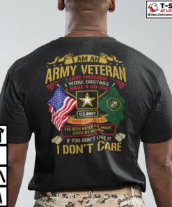 I Am A Army Veteran I Love Freedom I Wore Dogtags Shirt 1