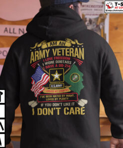 I Am A Army Veteran I Love Freedom I Wore Dogtags Shirt 3