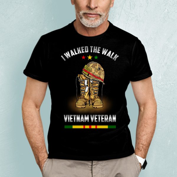 I Walked The Walk Vietnam Veteran Shirt
