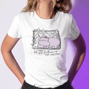 I Want A Hippopotamus For Christmas Shirt Hippopotamus Lovers