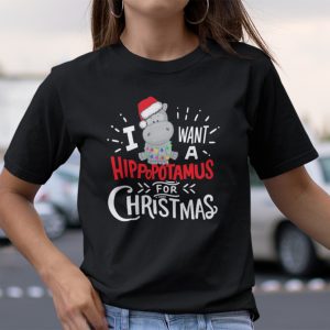 I Want A Hippopotamus For Christmas Shirt Merry Christmas