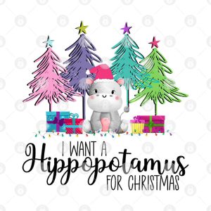 I Want A Hippopotamus For Christmas Shirt Xmas Tee 2