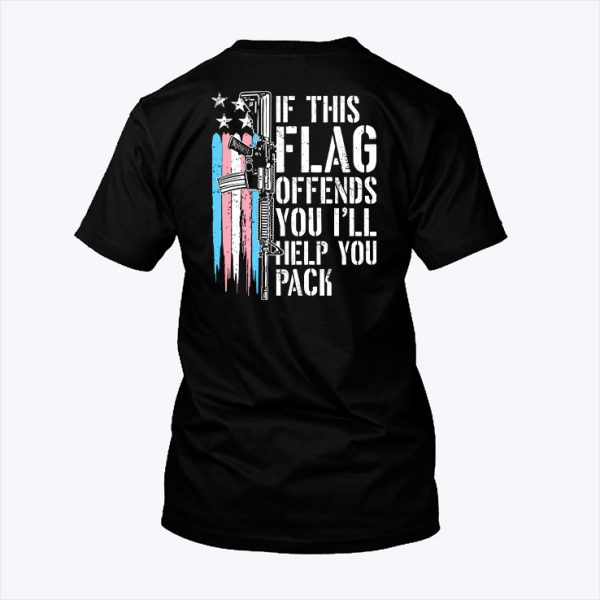 If This Flag Offends You I’ll Help You Pack Transgender Flag Shirt