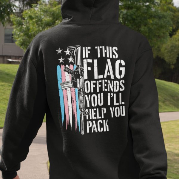 If This Flag Offends You I’ll Help You Pack Transgender Flag Shirt