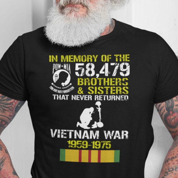 In Memory Of The 58479 Brothers And Sisters Vietnam War Shirt