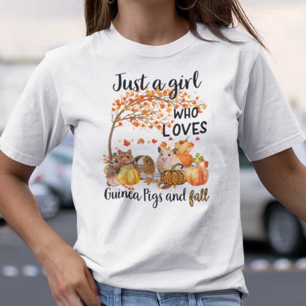 Just A Girl Who Loves Guinea And Fall Shirt
