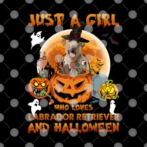 Just A Girl Who Loves Labrador Retriever And Halloween Shirt 2