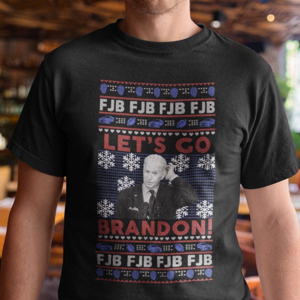 Let’s Go Brandon FJB Fuck Joe Biden Shirt Merry Christmas