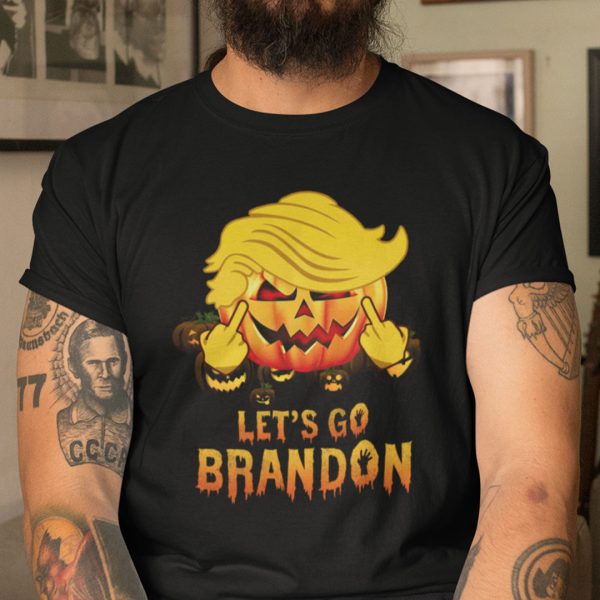 Let’s Go Brandon Trumpkin Fuck Biden Shirt Halloween Tee