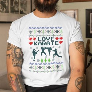 Love Karate Christmas Shirt Ugly Christmas