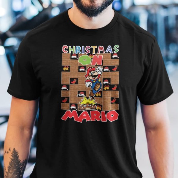 Mario Christmas T Shirt Christmas On Mario