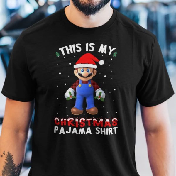 Mario Christmas T Shirt This Is My Christmas Pajama Shirt