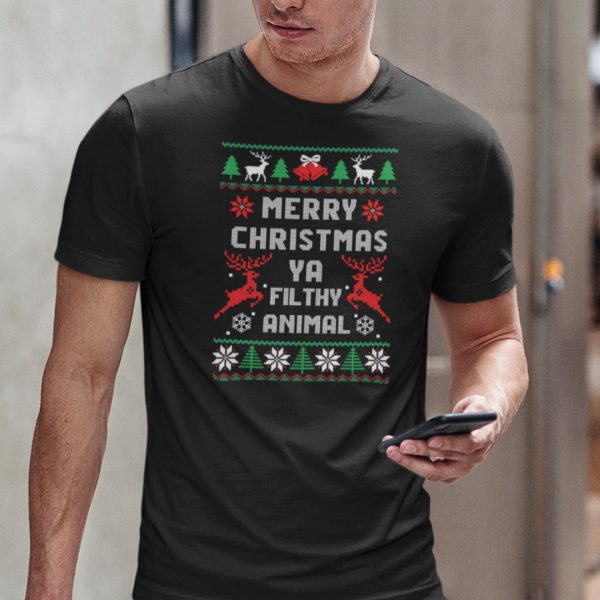 Merry Christmas Ya Filthy Animal Shirt Ugly Christmas