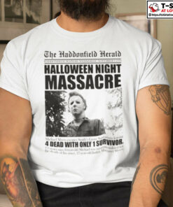 Michael Myers Haddonfield Herald Halloween Night Massacre Shirt 1