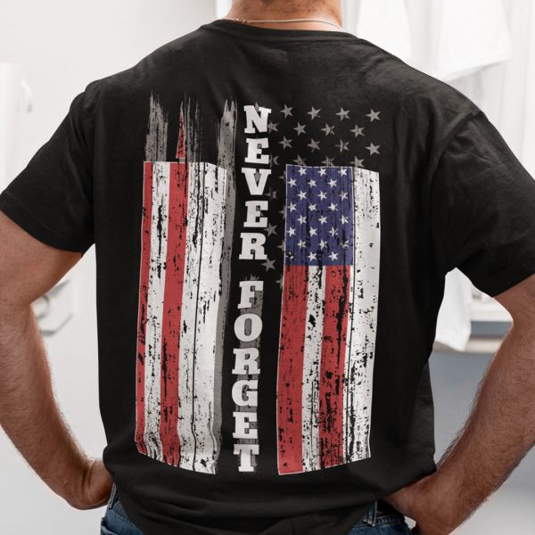 Never Forget 911 Veteran American Flag Shirt