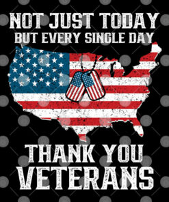 Not Just Today But Every Single Day Thank You Veterans Shirt 2
