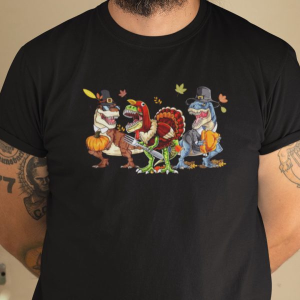 Official Thanksgiving Dinosaur T Shirt