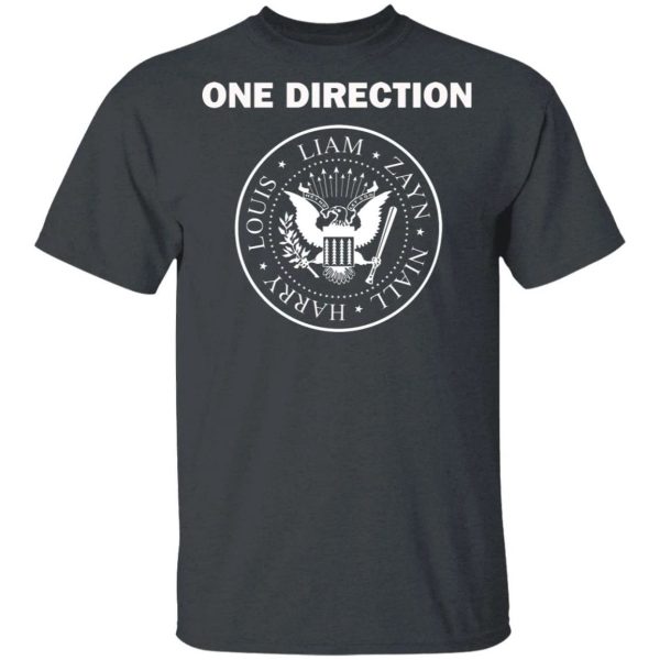 One Direction T-shirt Members Names On USA Seal Tee  All Day Tee