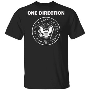 One Direction T shirt Members Names On USA Seal Tee All Day Tee 4