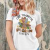 One Thankful 5th Grade Teacher Shirt Turkey Thanksgiving