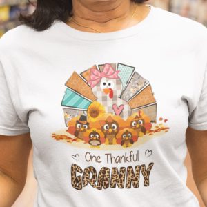 One Thankful Granny Shirt Turkey Thanksgiving