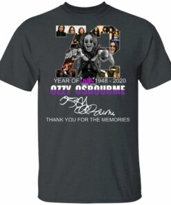 Ozzy Osbourne T-shirt 72 Years Anniversary 1948 - 2020 Tee All Day Tee 1 Ozzy Osbourne T shirt 72 Years Anniversary 1948 2020 Tee All Day Tee 2