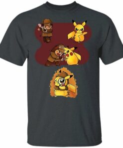 Pikachu Mixed Sherlock Holmes T shirt Detective Pikachu Tee All Day Tee 3