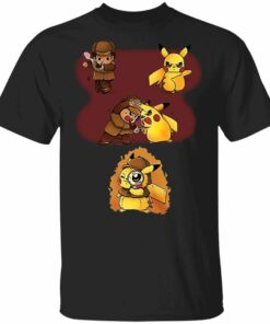 Pikachu Mixed Sherlock Holmes T shirt Detective Pikachu Tee All Day Tee 4