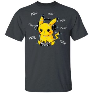 Pikachu Playing Game T shirt All Day Tee 3