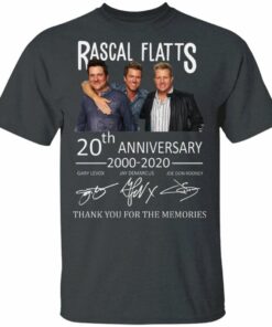 Rascal Flatts Tee Shirt 20th Anniversary 2000 - 2020 All Day Tee 1 Rascal Flatts Tee Shirt 20th Anniversary 2000 2020 All Day Tee 2