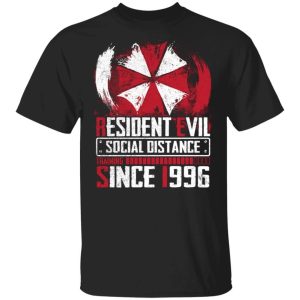 Resident Evil Social Distance Since 1996 T shirt All Day Tee 3