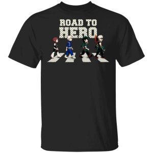 Road To Hero My Hero Academia Abbey Road T shirt Anime Tee All Day Tee 1