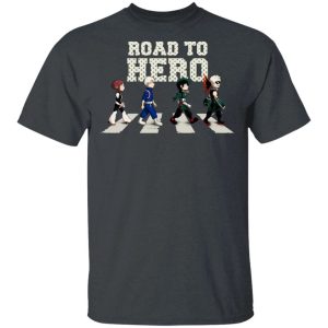 Road To Hero My Hero Academia Abbey Road T shirt Anime Tee All Day Tee 2