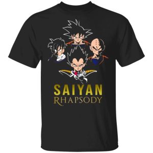 Saiyan Rhapsody Shirt Parody Anime Dragon Ball Tee All Day Tee 3