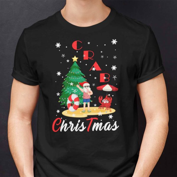 Santa Claus Christmas Crab Shirt
