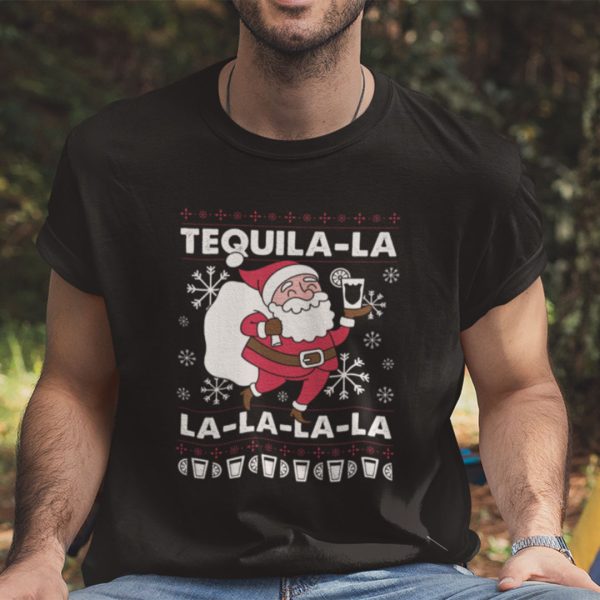 Santa Tequila Shirt Tequila La La La La La