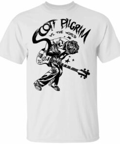 Scott Pilgrim Vs The World T Shirt Bass Solo Sketch Shirt Cool Gift All Day Tee 3