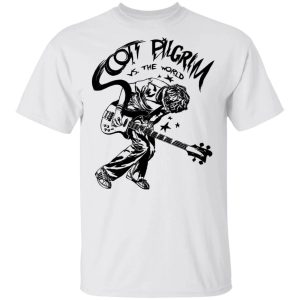 Scott Pilgrim Vs The World T Shirt Bass Solo Sketch Shirt Cool Gift All Day Tee 3