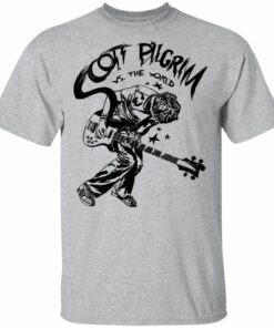 Scott Pilgrim Vs The World T Shirt Bass Solo Sketch Shirt Cool Gift All Day Tee 4