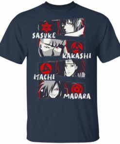 Sharingan Eyes Sasuke Kakashi Itachi Madara T Shirt Naruto Anime Tee All Day Tee 4