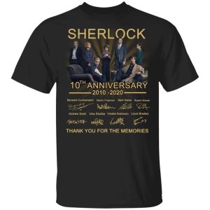 Sherlock T shirt 10th Anniversary 2010 2020 Tee All Day Tee 1