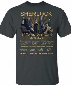 Sherlock T shirt 10th Anniversary 2010 2020 Tee All Day Tee 2
