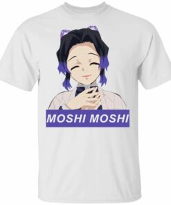 Shinobu Kocho Moshi Moshi T Shirt Demon Slayer Anime Tee All Day Tee 1