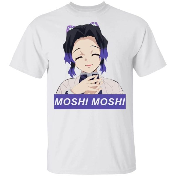 Shinobu Kocho Moshi Moshi T Shirt Demon Slayer Anime Tee  All Day Tee