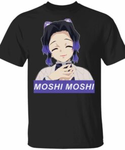 Shinobu Kocho Moshi Moshi T Shirt Demon Slayer Anime Tee All Day Tee 2