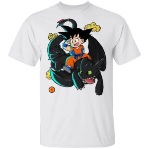 Son Goku And Toothless T shirt All Day Tee 3