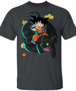 Son Goku And Toothless T-shirt All Day Tee 3 Son Goku And Toothless T shirt All Day Tee 4