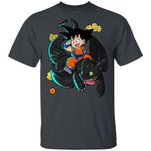 Son Goku And Toothless T shirt All Day Tee 4